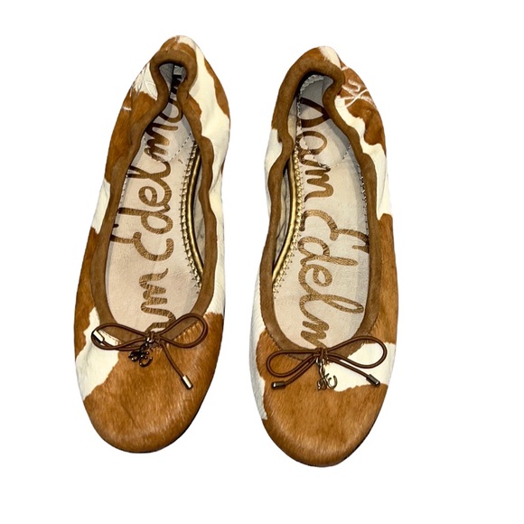 Sam Edelman Shoes - Sam Edelman Leather Cowhide Flats